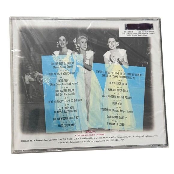 ANDREWS SISTERS: Greatest Hits CD The 60th Anniversary Collection New Sealed! - Picture 2 of 3